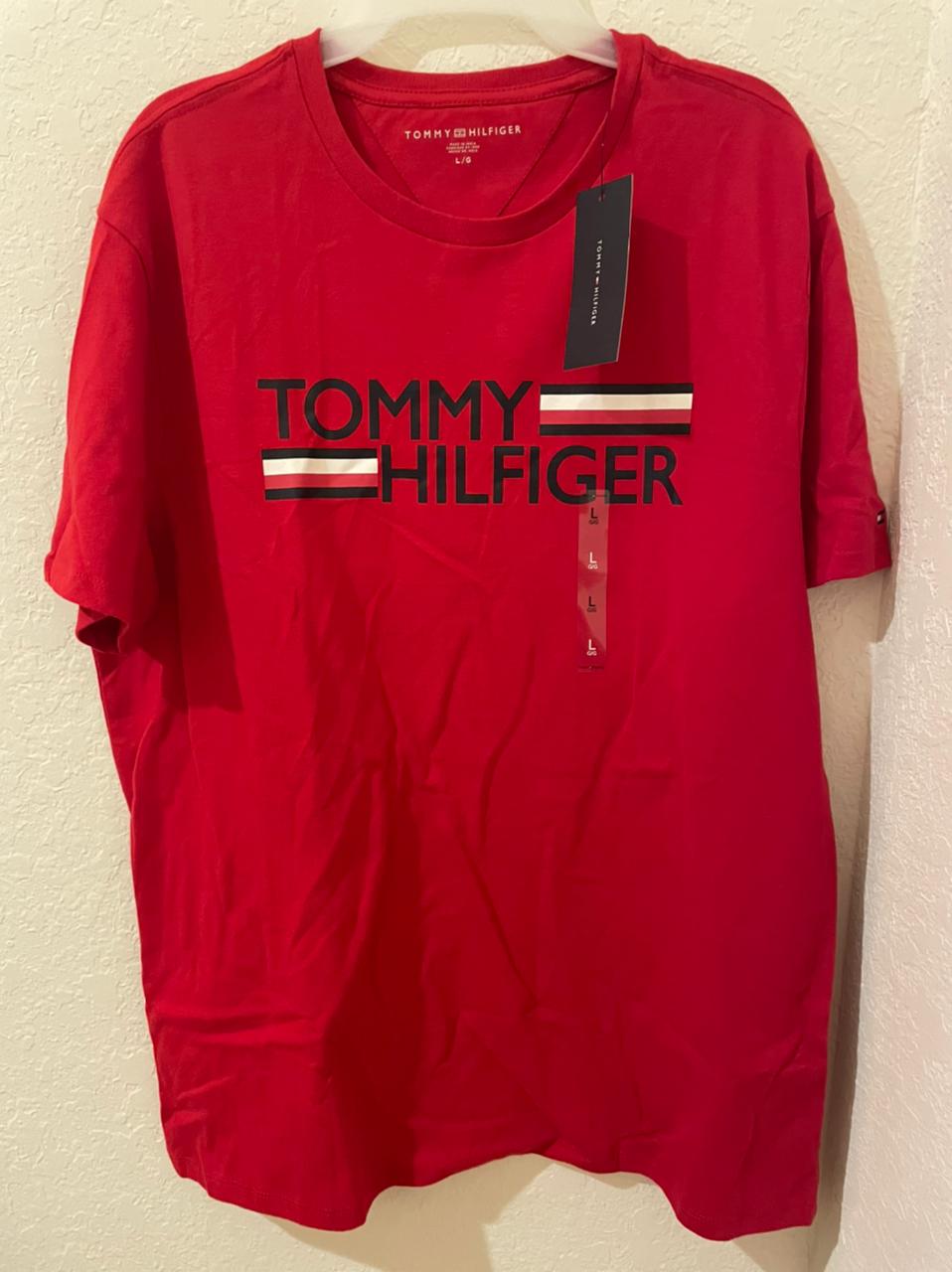 TOMMY HILFIGER Polera hombre roja