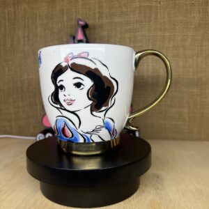 Taza Blanca Nieves Gold Disney