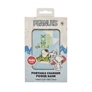 Bateria externa Snoopy navidad