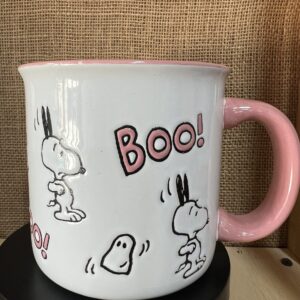 Taza Snoopy Boo Rosa Original Estados Unidos | Taza Oficial Snoopy