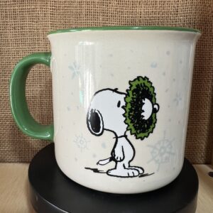 Taza Snoopy Navidad Verde Original | Taza Snoopy Importada