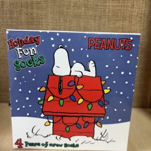 Snoopy Set 4 Pares de Calcetas Largas Snoopy Navidad Original | Talla 37–46