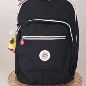 Mochila Kipling Seoul Black Aqua Web Original