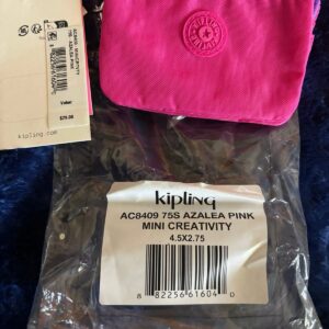 Kipling Mini Creativity Azalea Pink Original | Estuche / Monedero Compacto con Mono Kipling