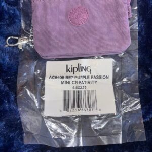 Kipling Mini Creativity Azalea Purple Original | Estuche / Monedero Compacto con Mono Kipling