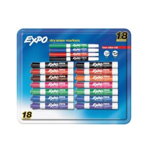 Plumones Expo Dry Erase – Marcadores para Pizarra Blanca, Colores Intensos, Originales
