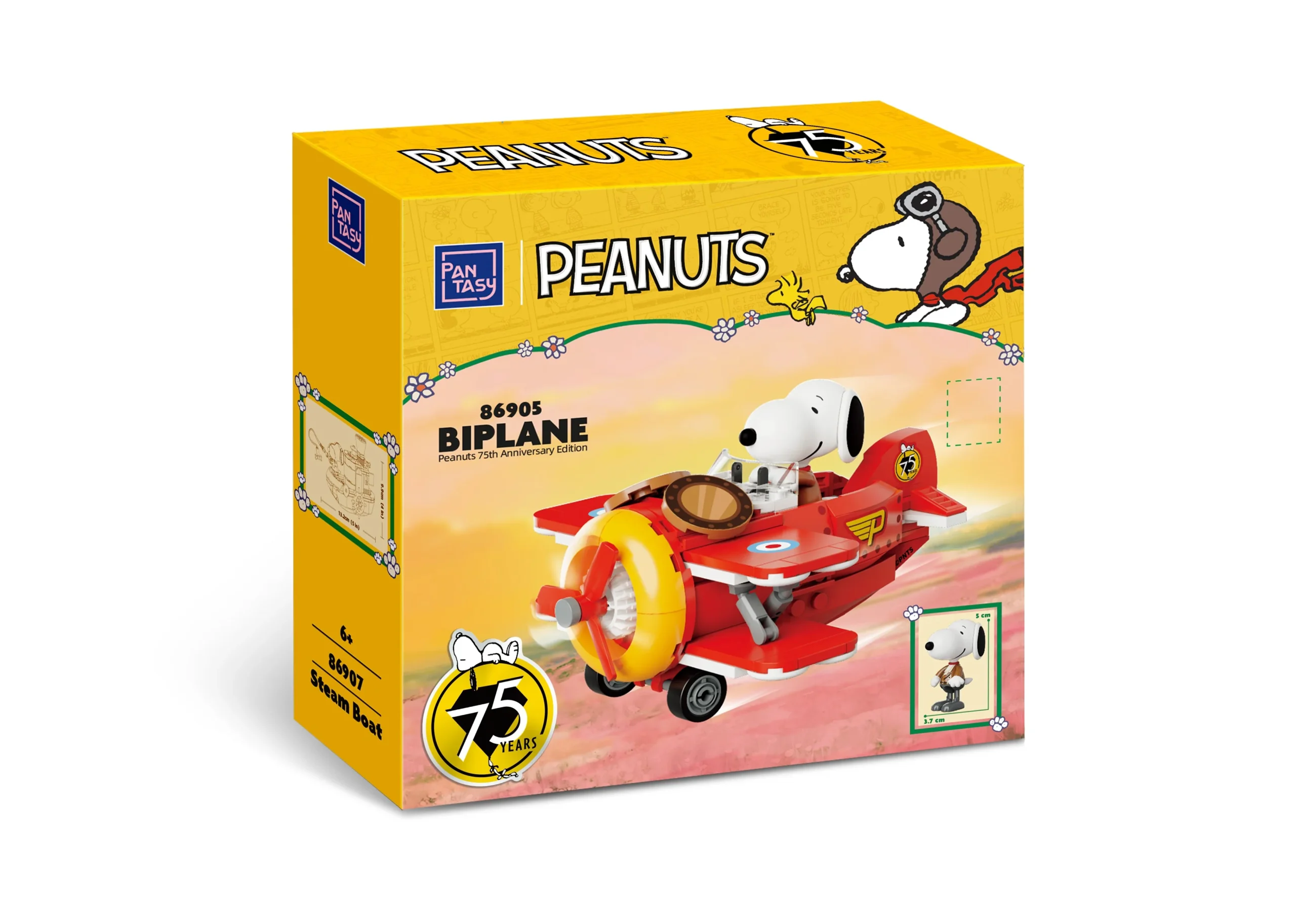 Snoopy Avion Biplano tipo LEGO