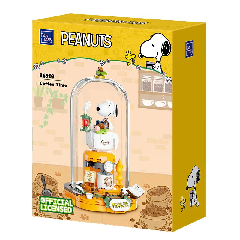 Snoopy Coffee Time Capsula tipo LEGO