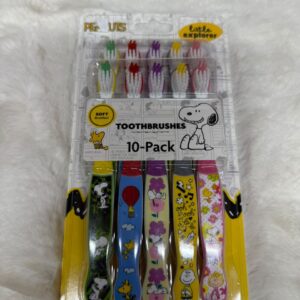Set de 10 Cepillos de Dientes Snoopy Peanuts con Cerdas Suaves – Importados de EE. UU.