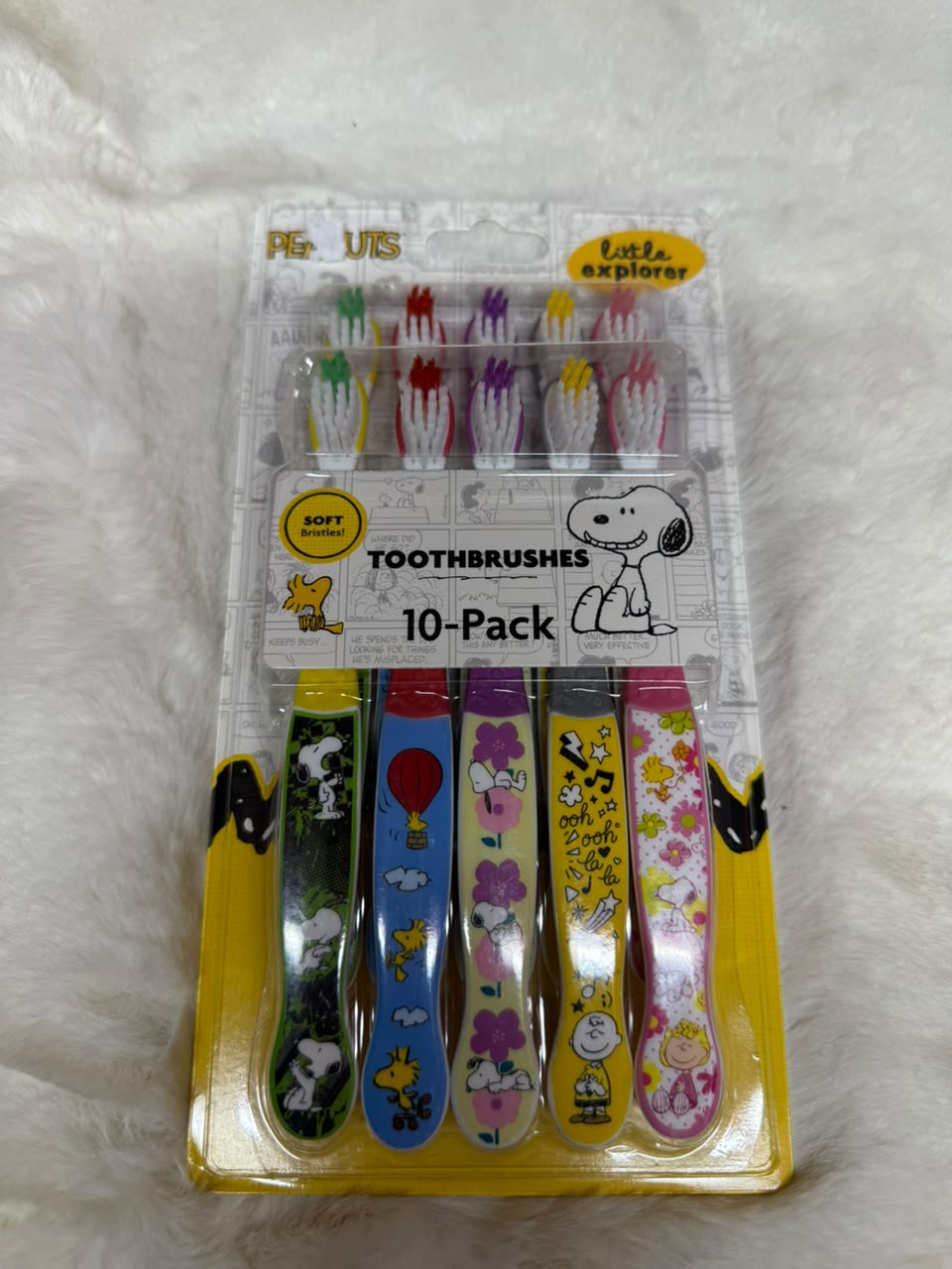 Set de 10 Cepillos de Dientes Snoopy Peanuts con Cerdas Suaves – Importados de EE. UU.