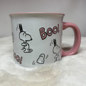 Taza Snoopy Fantasmas Halloween Boo Rosada 600 ml – Peanuts