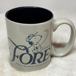 Taza Snoopy Golf Peanuts Original Importada de EE. UU.