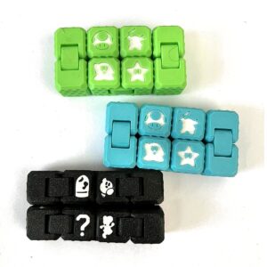 Cubo Infinito Fidget con Íconos Gamer – Juguete Sensorial Impreso en 3D