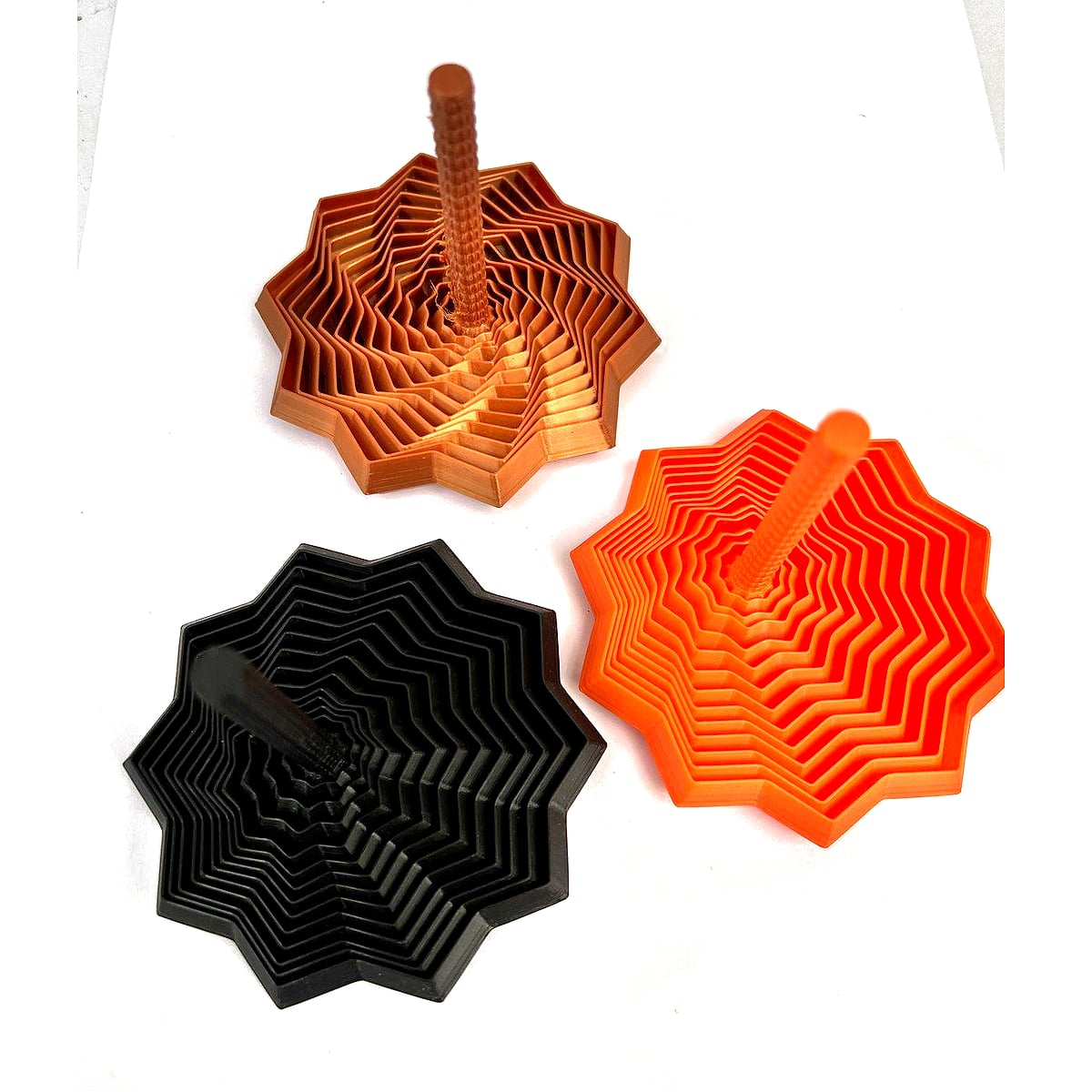 Rosa Fractal Sensorial con Mango – Juguete Antiestrés Impreso en 3D