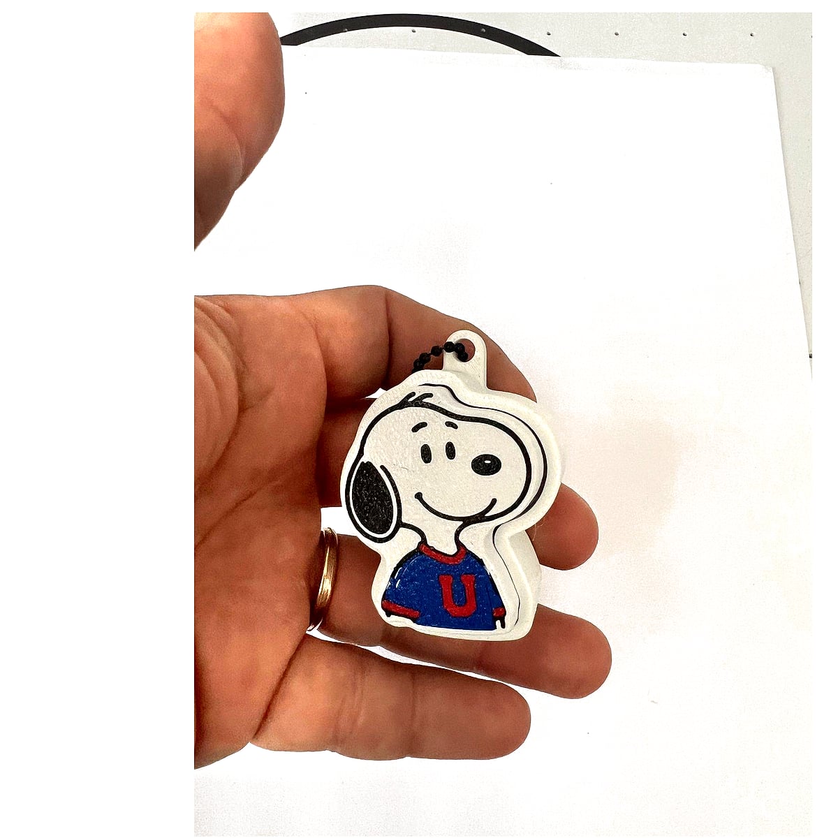 Clicker Antiestrés Snoopy Universidad de Chile – Llavero Sensorial Impreso en 3D